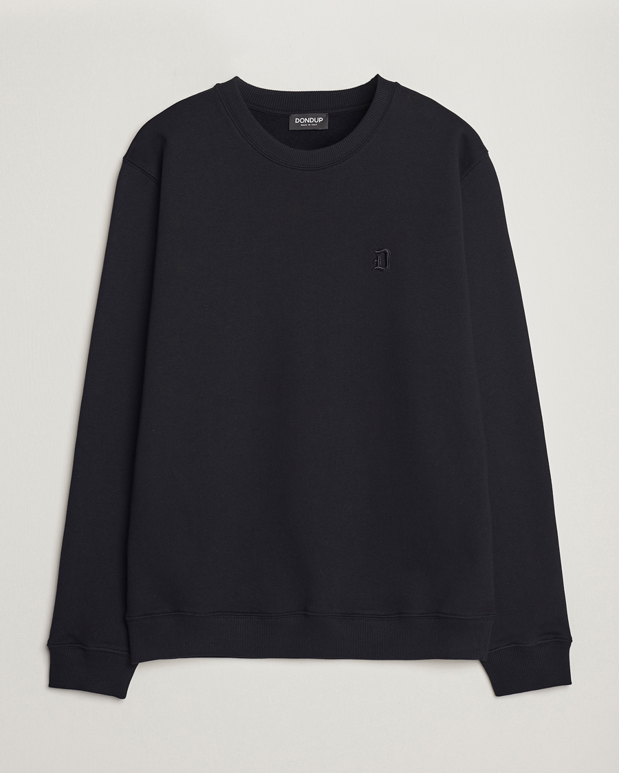 Herre | Trøjer | Dondup | Logo Crew Neck Sweatshirt Black