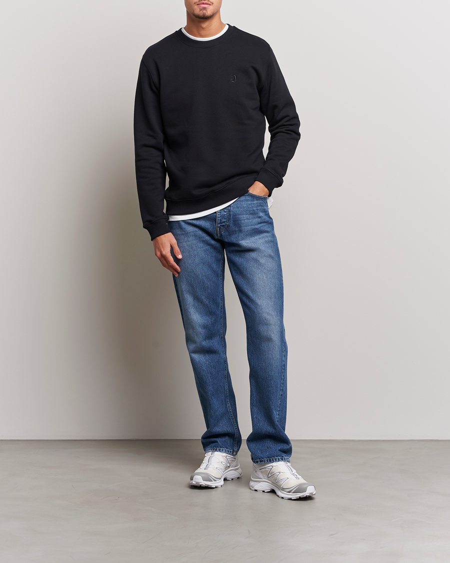 Herre | Trøjer | Dondup | Logo Crew Neck Sweatshirt Black