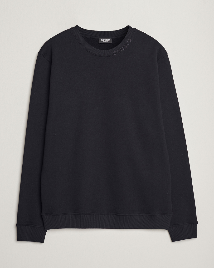 Herre | Trøjer | Dondup | Logo Crew Neck Sweatshirt Black