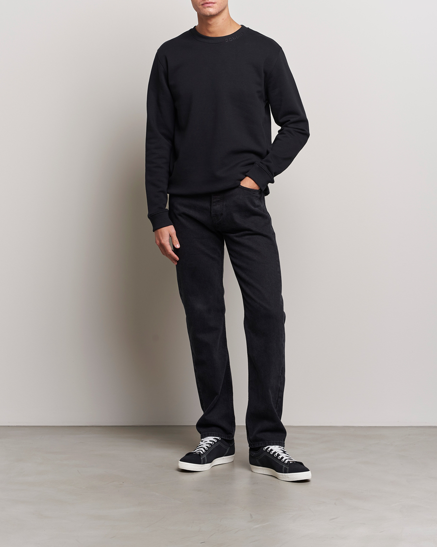 Herre | Trøjer | Dondup | Logo Crew Neck Sweatshirt Black