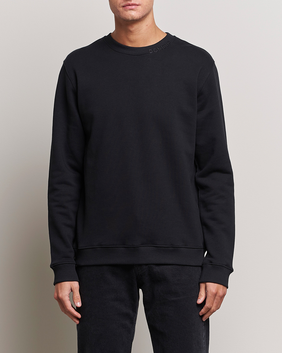 Herre | Trøjer | Dondup | Logo Crew Neck Sweatshirt Black