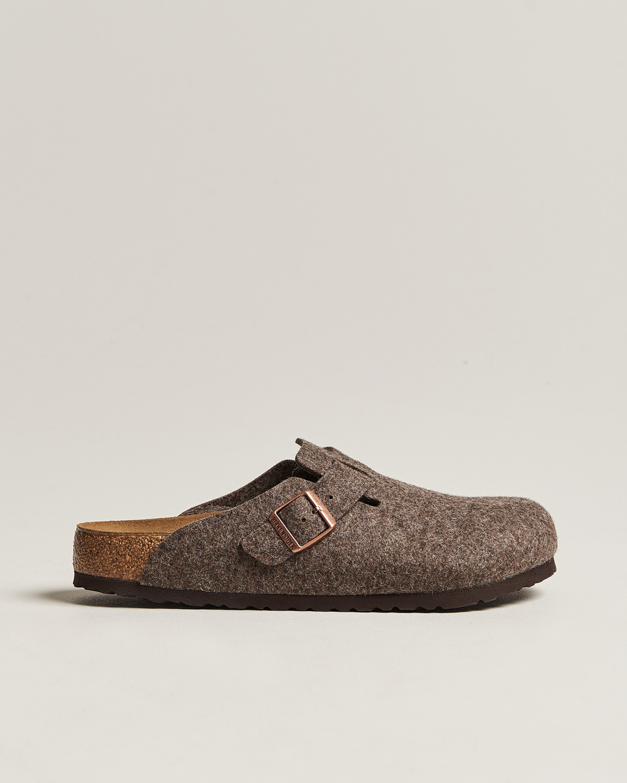 Herre | | BIRKENSTOCK | Boston Classic Footbed Wool Felt Cacao