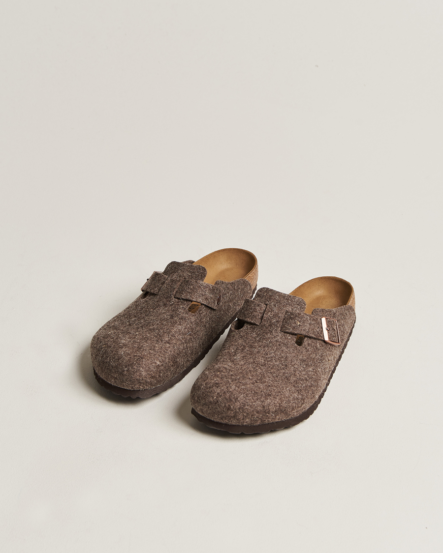 Herre | | BIRKENSTOCK | Boston Classic Footbed Wool Felt Cacao