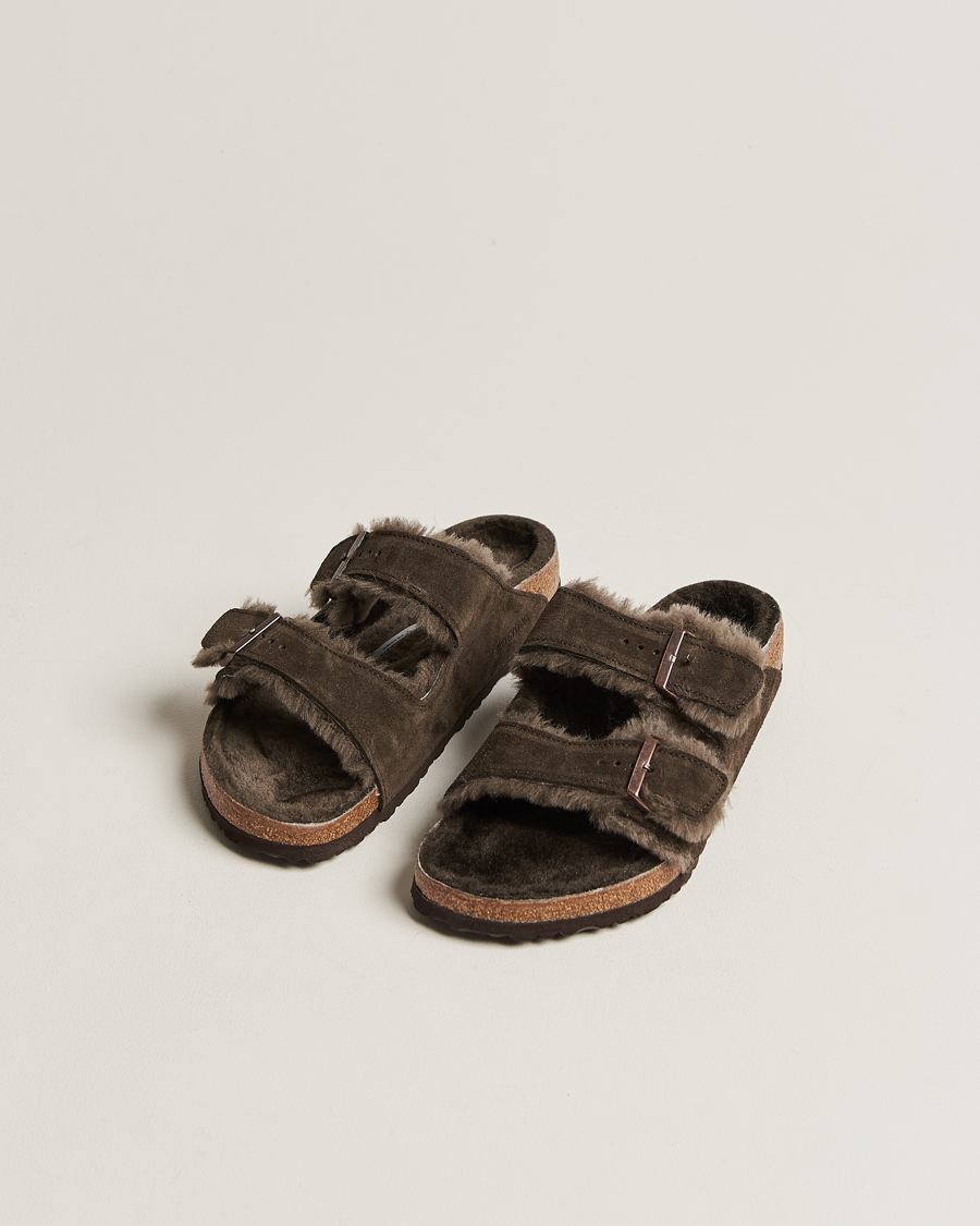 Herre | Afdelinger | BIRKENSTOCK | Arizona Classic Footbed Shearling Mocha Suede