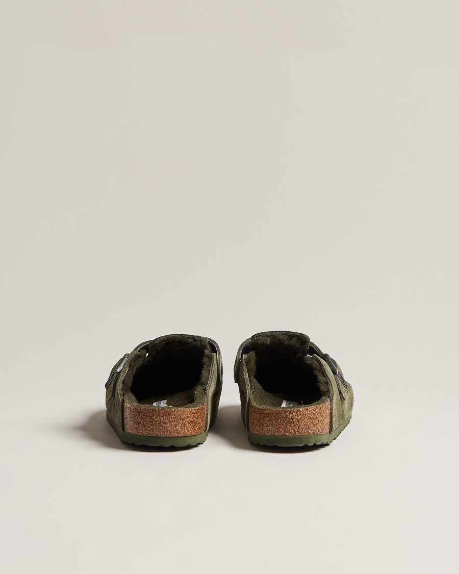 Herre | BIRKENSTOCK Boston Shearling Thyme Suede | BIRKENSTOCK | Boston Shearling Thyme Suede