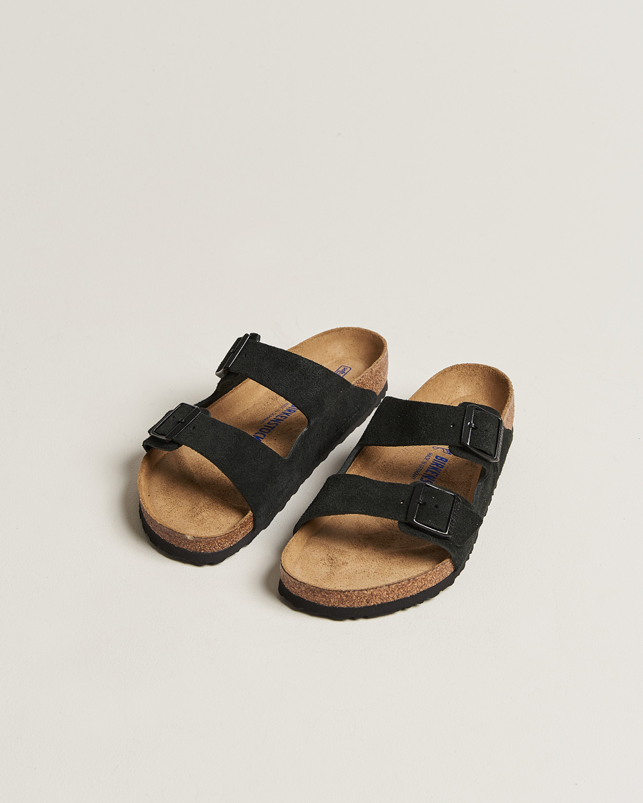 Herre | Sandaler & Hjemmesko | BIRKENSTOCK | Arizona Soft Footbed Black Suede