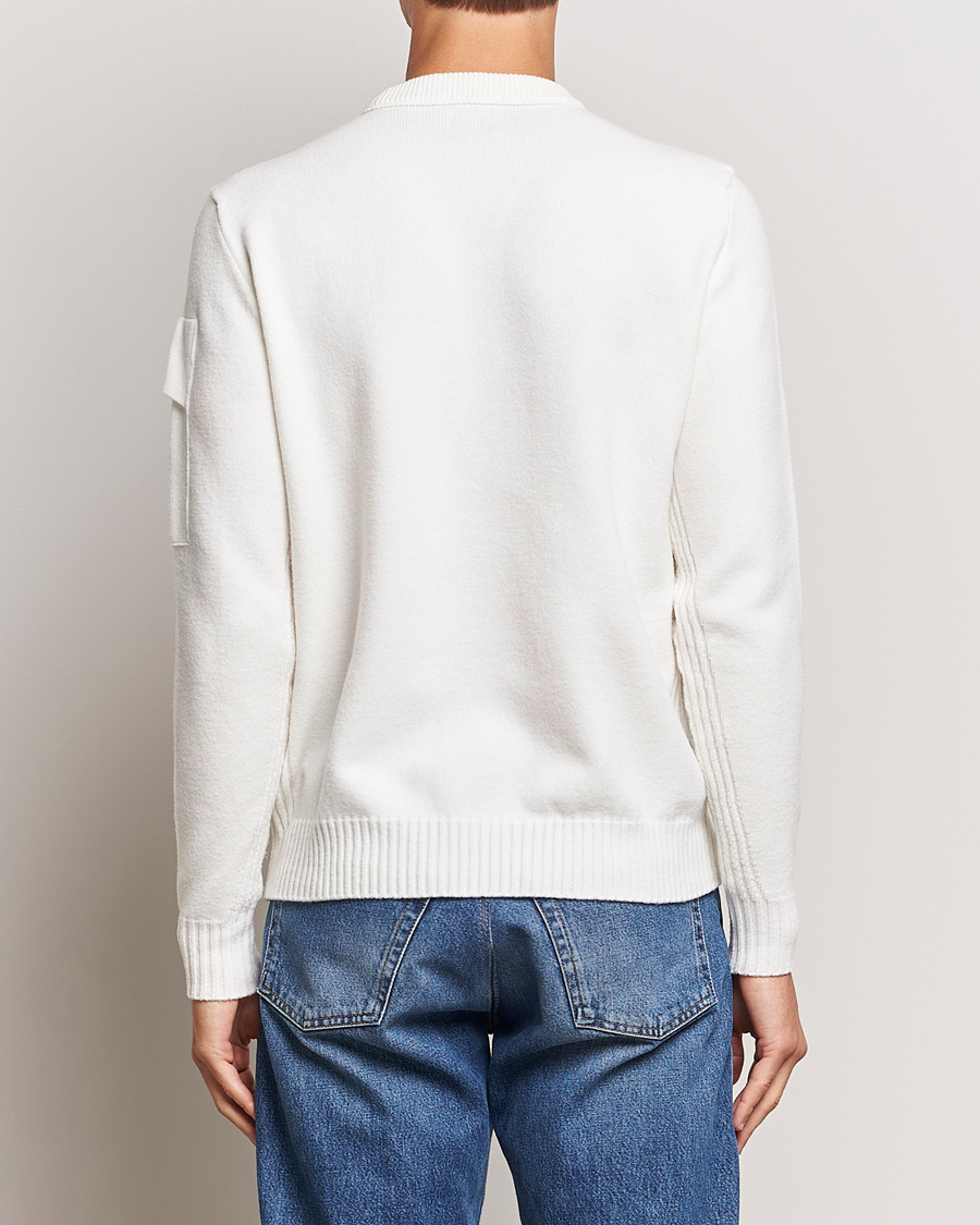 Herre | Trøjer | C.P. Company | Metropolis Knitted Wool Crew Neck White