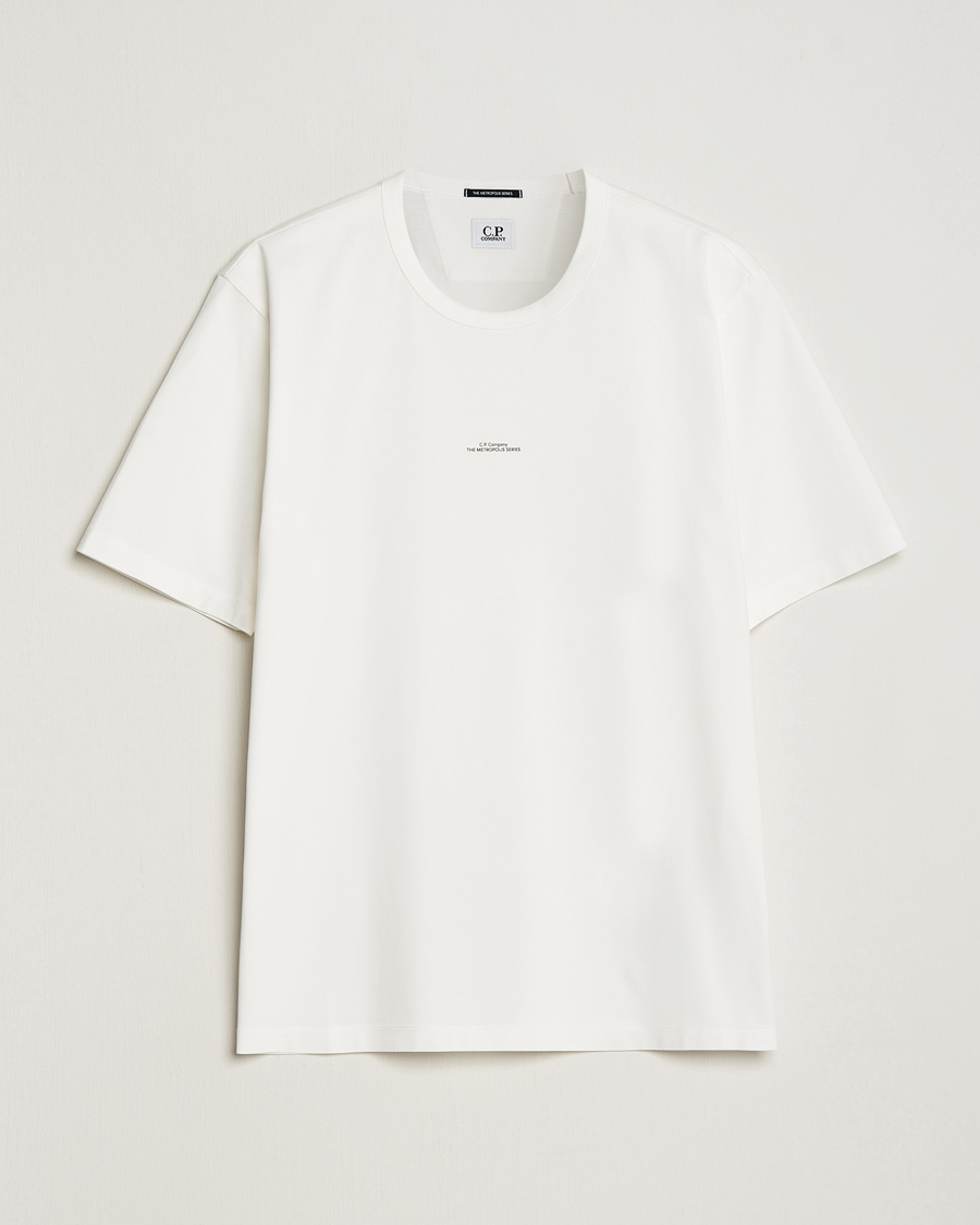 Herre | T-Shirts | C.P. Company | Metropolis Mercerized Jersey T-Shirts White