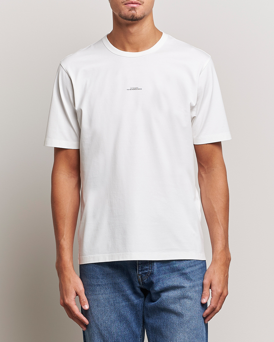 Herre | Hvide t-shirts | C.P. Company | Metropolis Mercerized Jersey T-Shirts White