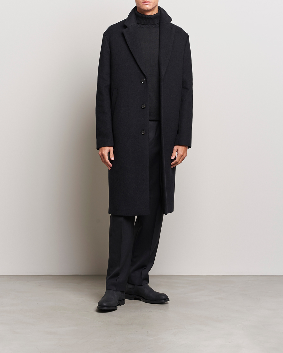 London Wool Coat Black -