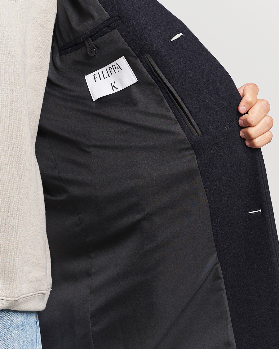 Herre | Jakker | Filippa K | London Wool Coat Navy