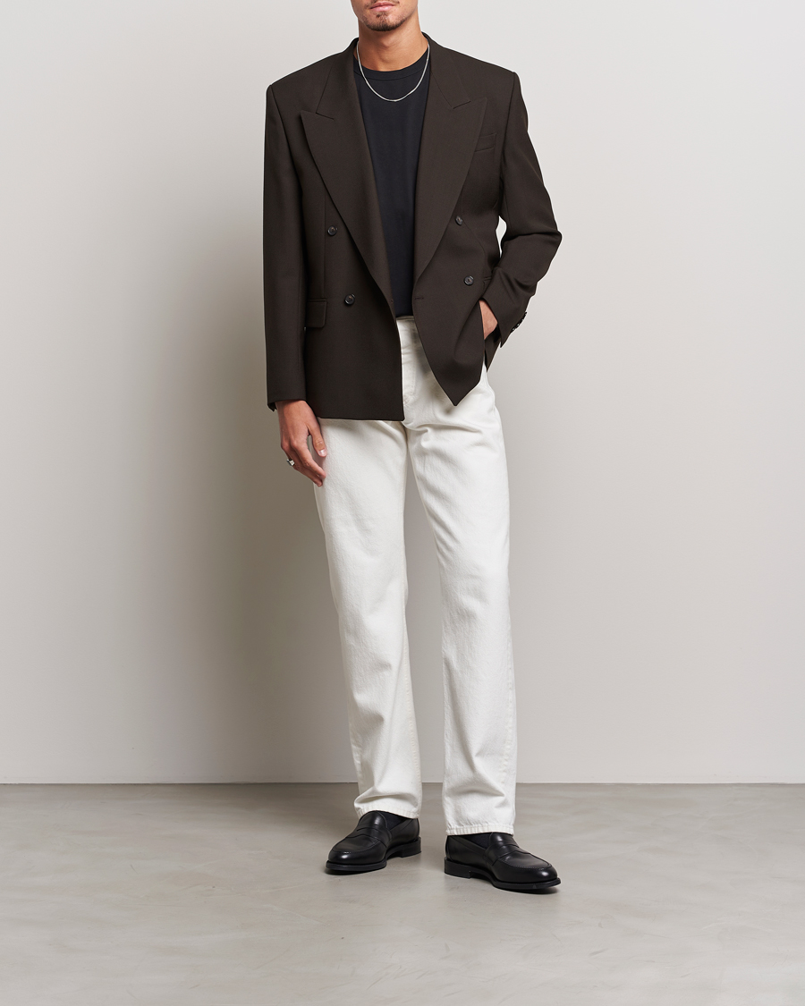 Herre | Blazere & jakker | Filippa K | Boxy Wool Double Breasted Blazer Dark Chocolate