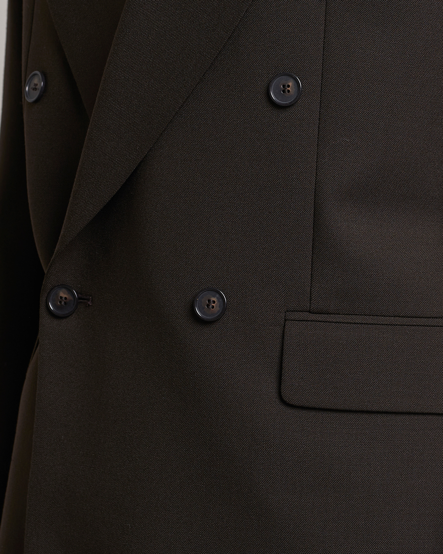 Herre | Blazere & jakker | Filippa K | Boxy Wool Double Breasted Blazer Dark Chocolate