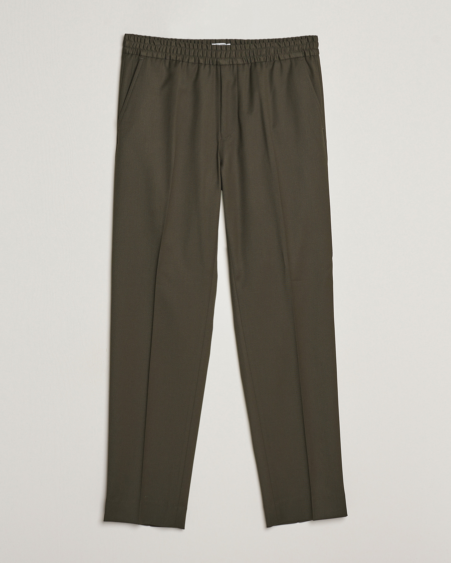 Filippa K Relaxed Terry Wool Trousers Forest - CareOfCarl.dk