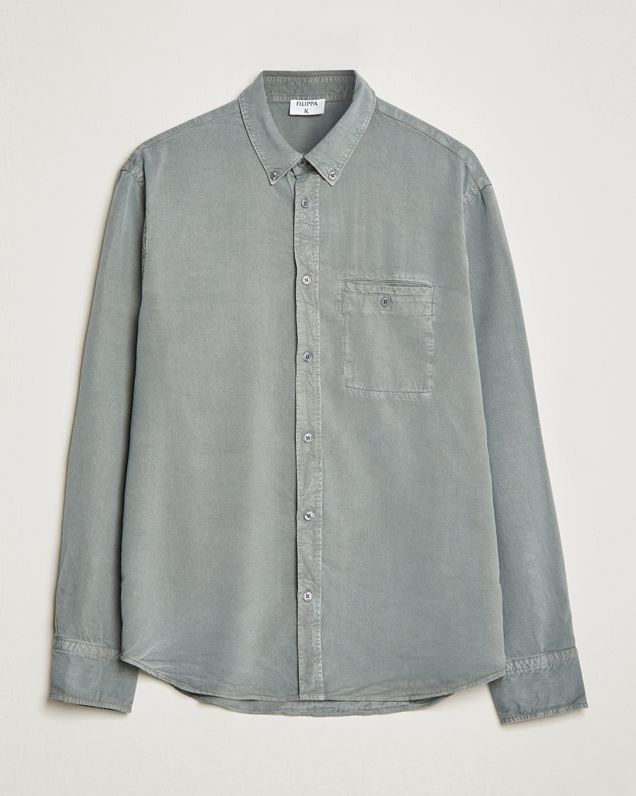 Herre | Skjorter | Filippa K | Zachary Tencel Shirt Smoke Green