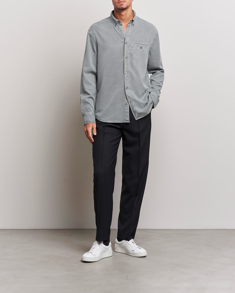 Herre | Skjorter | Filippa K | Zachary Tencel Shirt Smoke Green