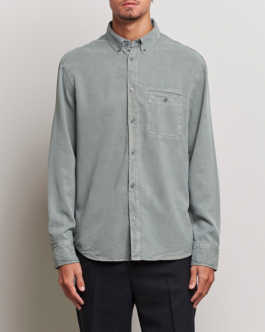 Herre | Filippa K | Filippa K | Zachary Tencel Shirt Smoke Green
