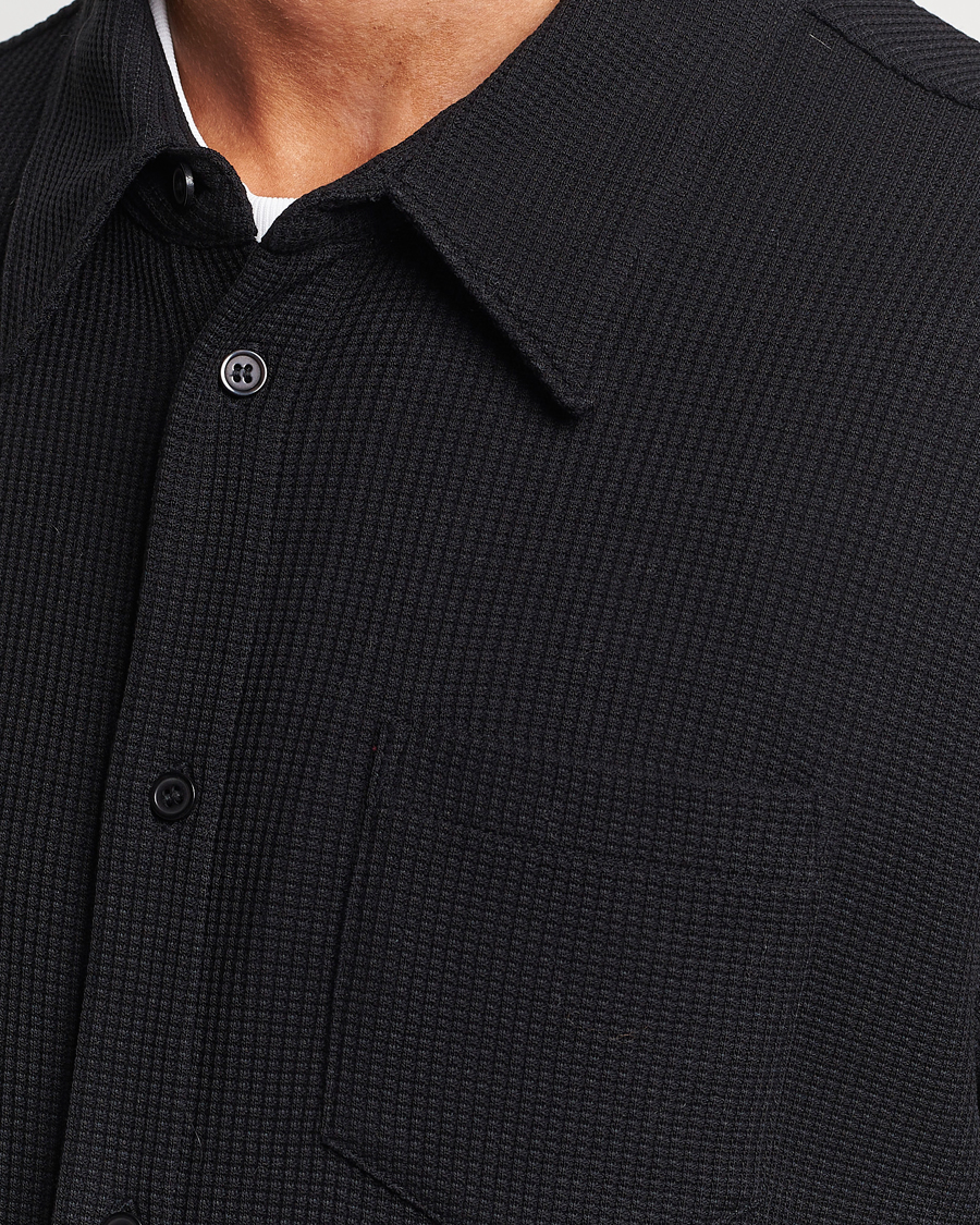 Herre | Skjorter | Filippa K | Waffle Jersey Shirt Black
