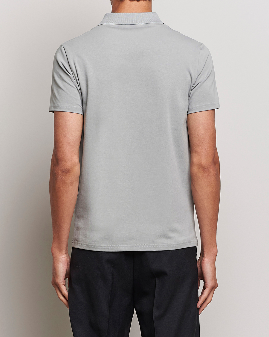 Herre | Polotrøjer | Filippa K | Soft Lycra Polo T-Shirt Feather Grey