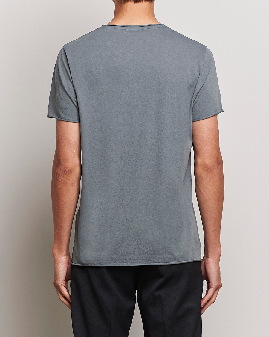 Herre | T-Shirts | Filippa K | Roll Neck T-Shirt Smoke Green