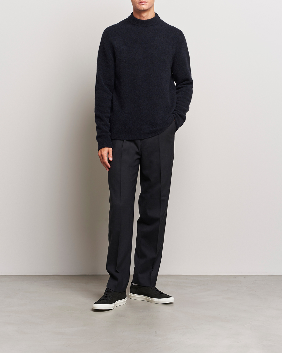 Herre | Trøjer | Filippa K | Johannes Yak Knitted Sweater Dark Navy