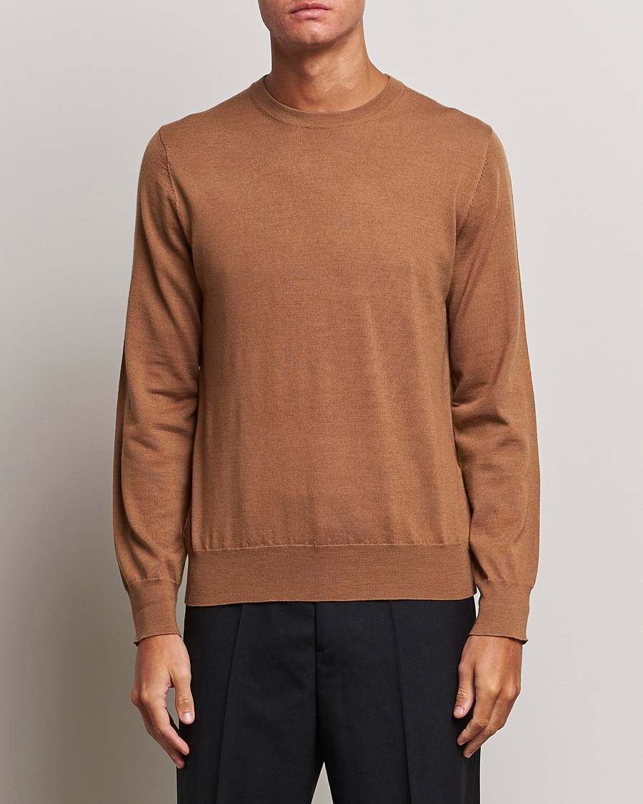 Herre | Filippa K | Filippa K | Merino Round Neck Sweater Camel