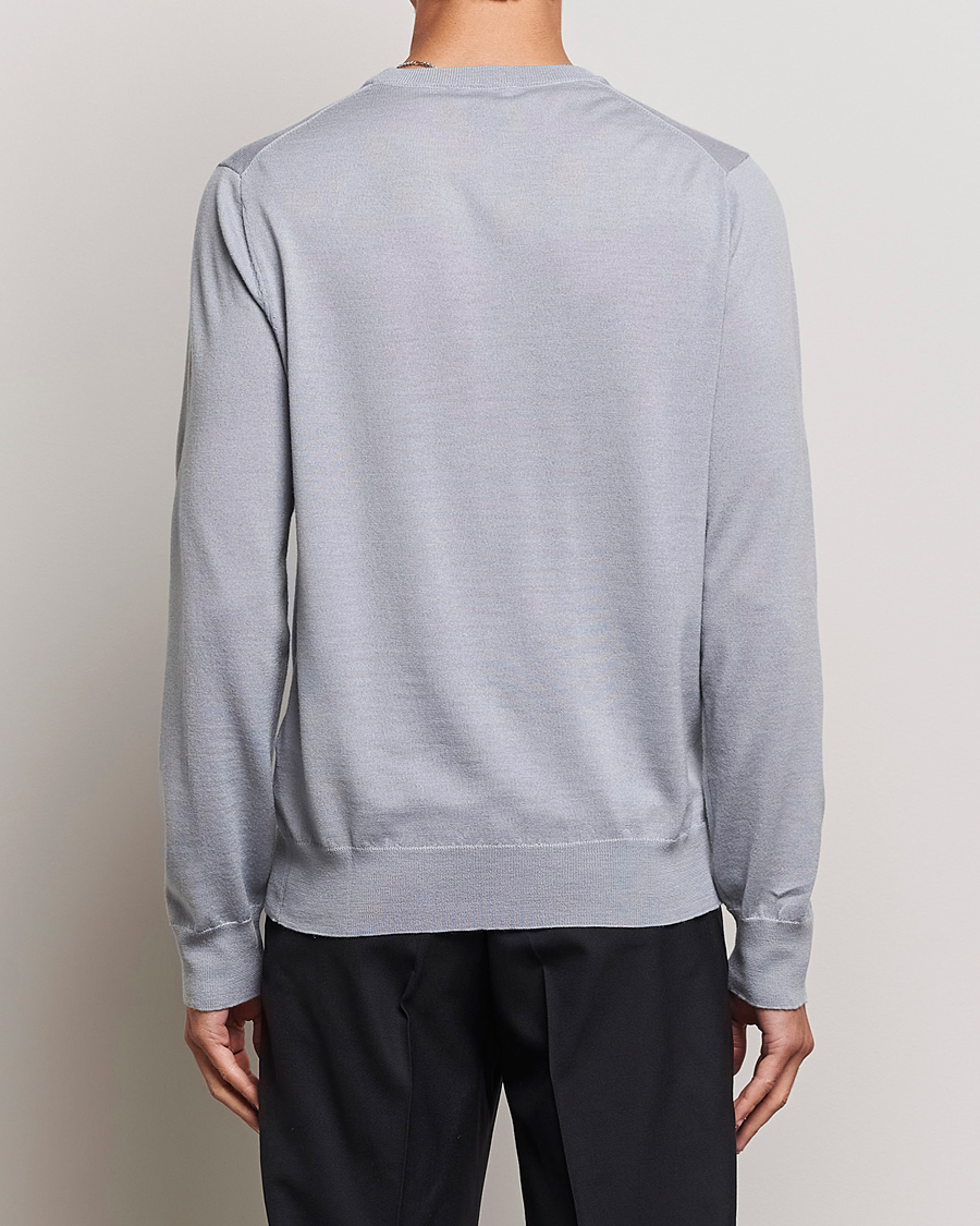 Herre | Trøjer | Filippa K | Merino Round Neck Sweater Fog Blue