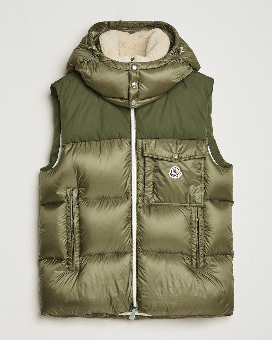 Herre | Jakker | Moncler | Oust Shearling Down Vest Olive