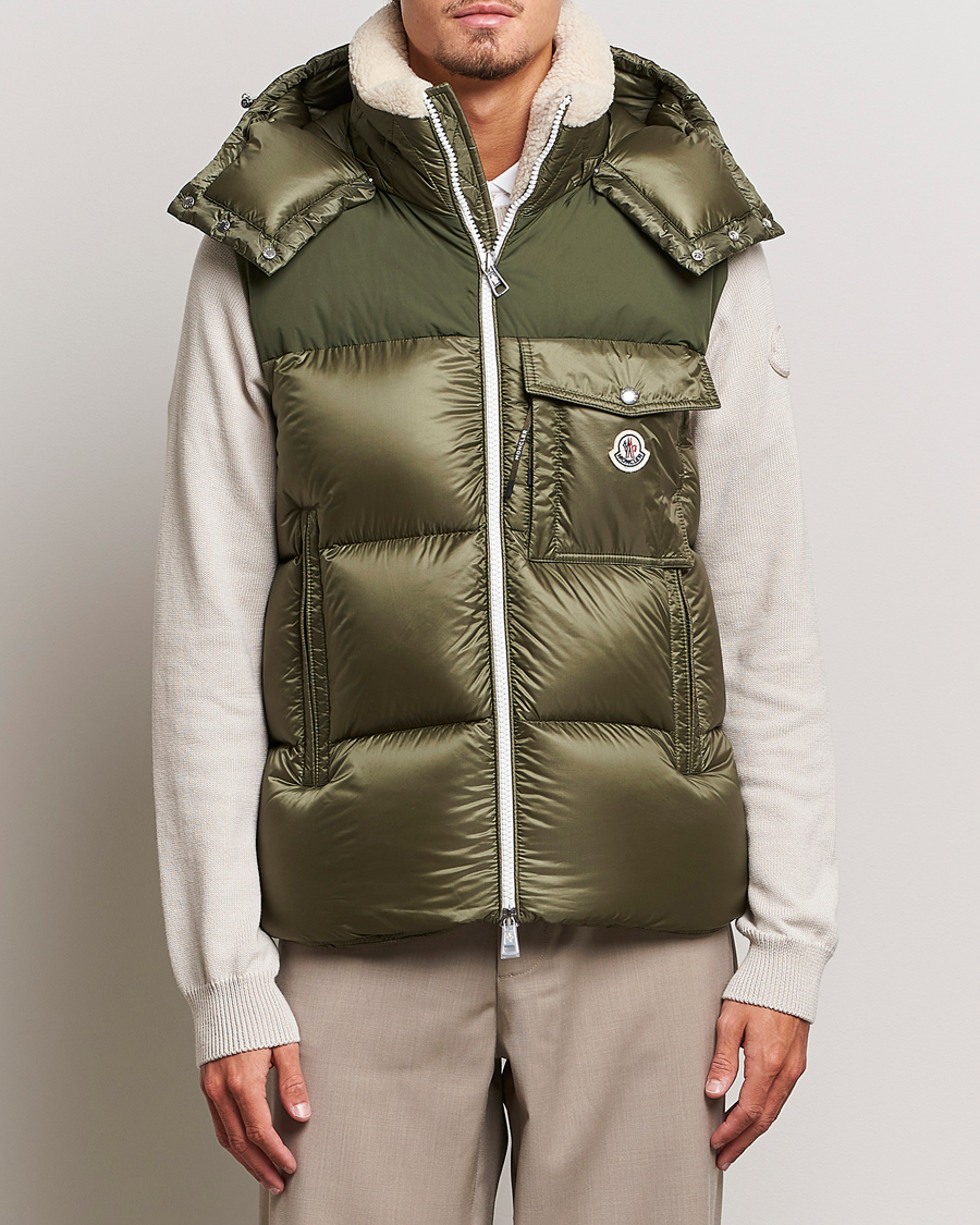 Herre | Jakker | Moncler | Oust Shearling Down Vest Olive