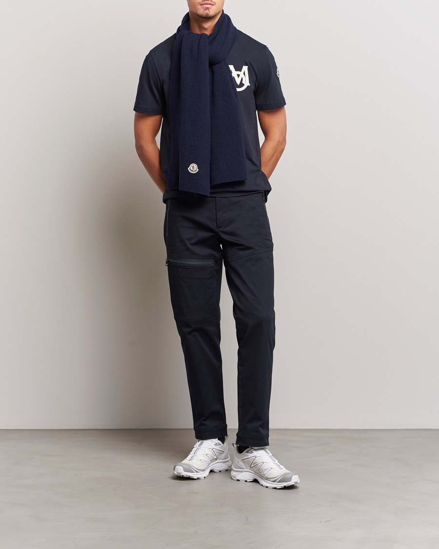Herre | Bukser | Moncler | Technical Zip Trousers Navy
