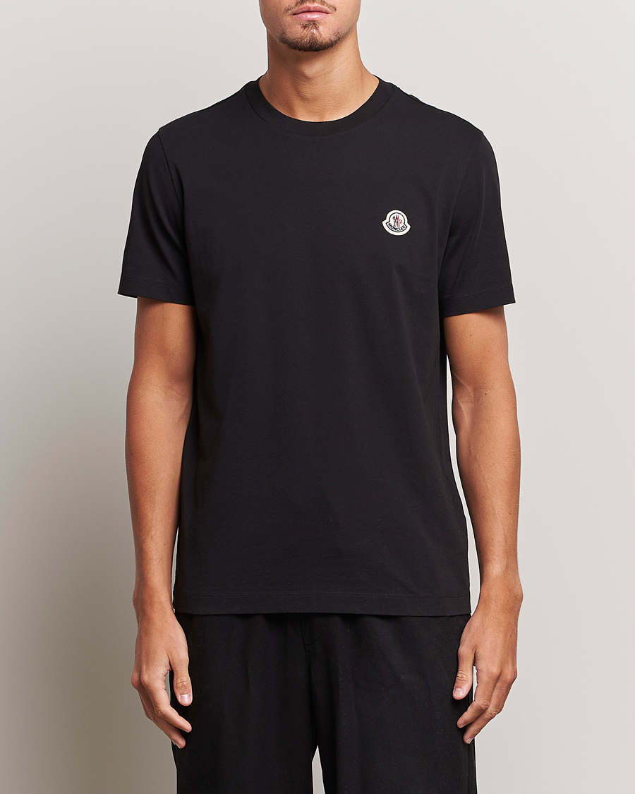 Herre | T-Shirts | Moncler | 3-Pack Logo T-Shirt Black/Grey/White