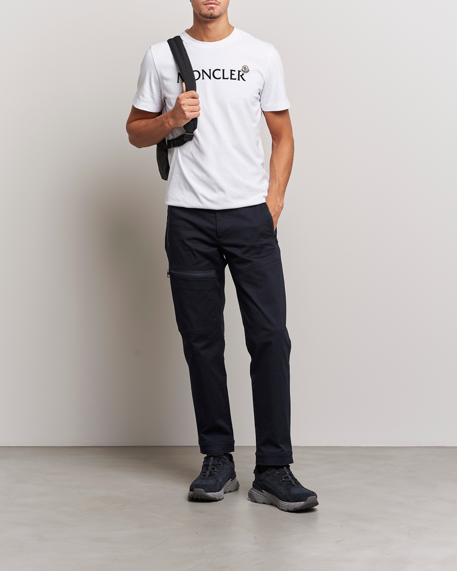 Herre | T-Shirts | Moncler | Lettering Logo T-Shirt White