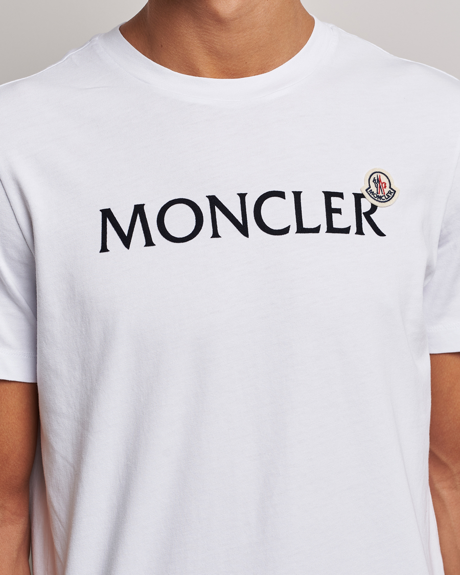Herre | T-Shirts | Moncler | Lettering Logo T-Shirt White