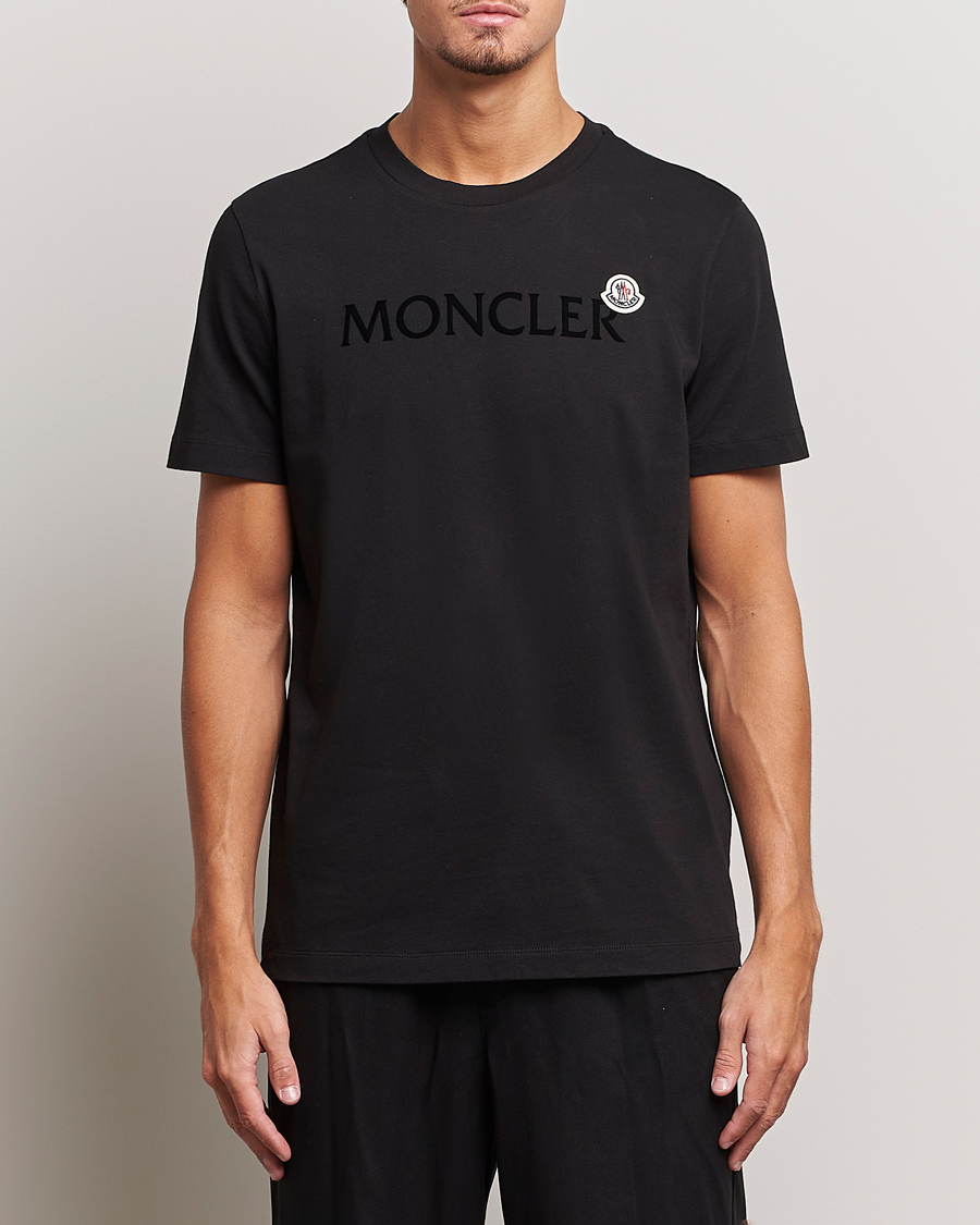Moncler Logo T-Shirt Black - CareOfCarl.dk