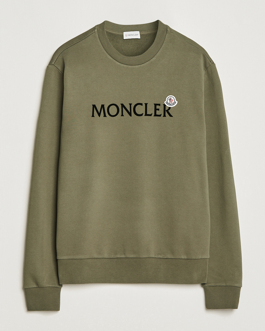 Herre | Trøjer | Moncler | Lettering Logo Sweatshirt Olive