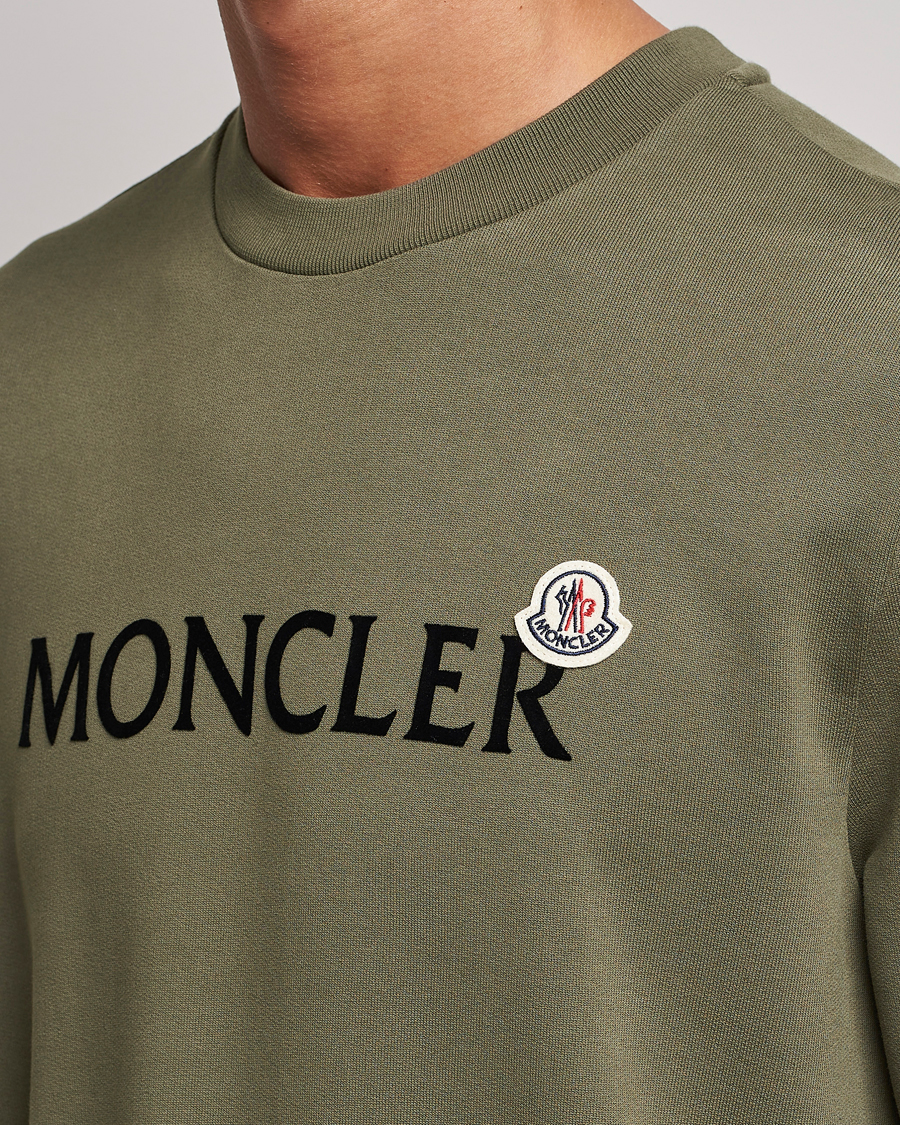 Herre | Trøjer | Moncler | Lettering Logo Sweatshirt Olive