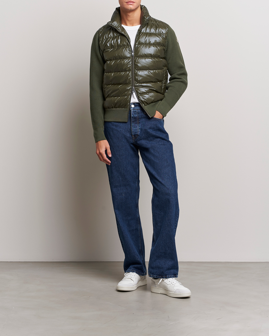 Herre | Trøjer | Moncler | Hybrid Zip Cardigan Dark Green