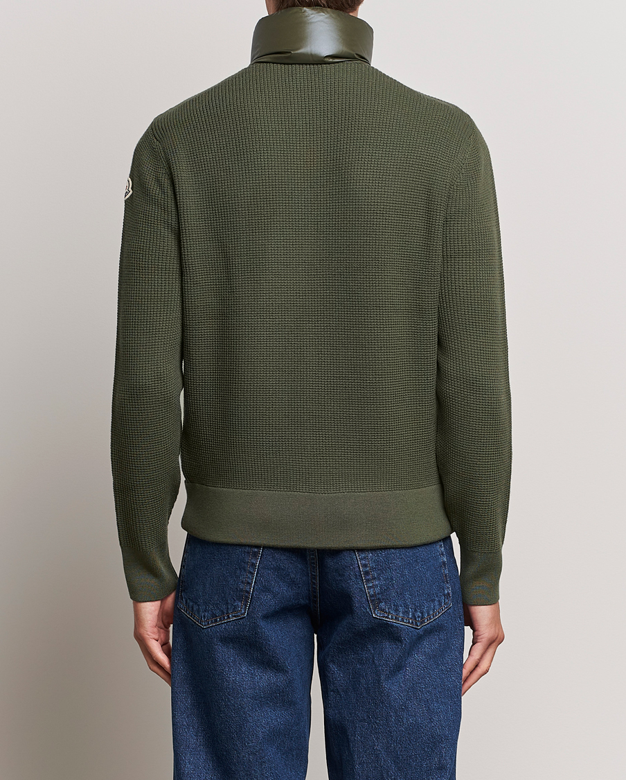 Herre | Trøjer | Moncler | Hybrid Zip Cardigan Dark Green