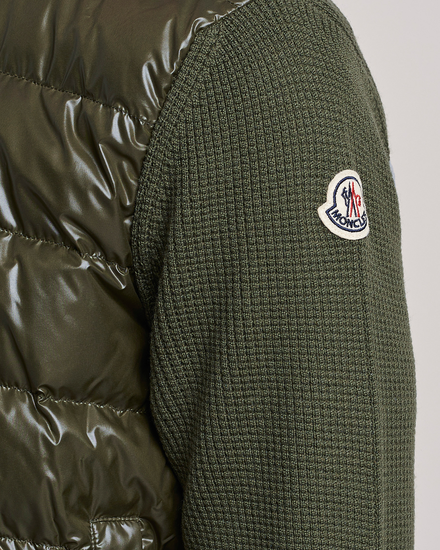 Herre | Trøjer | Moncler | Hybrid Zip Cardigan Dark Green