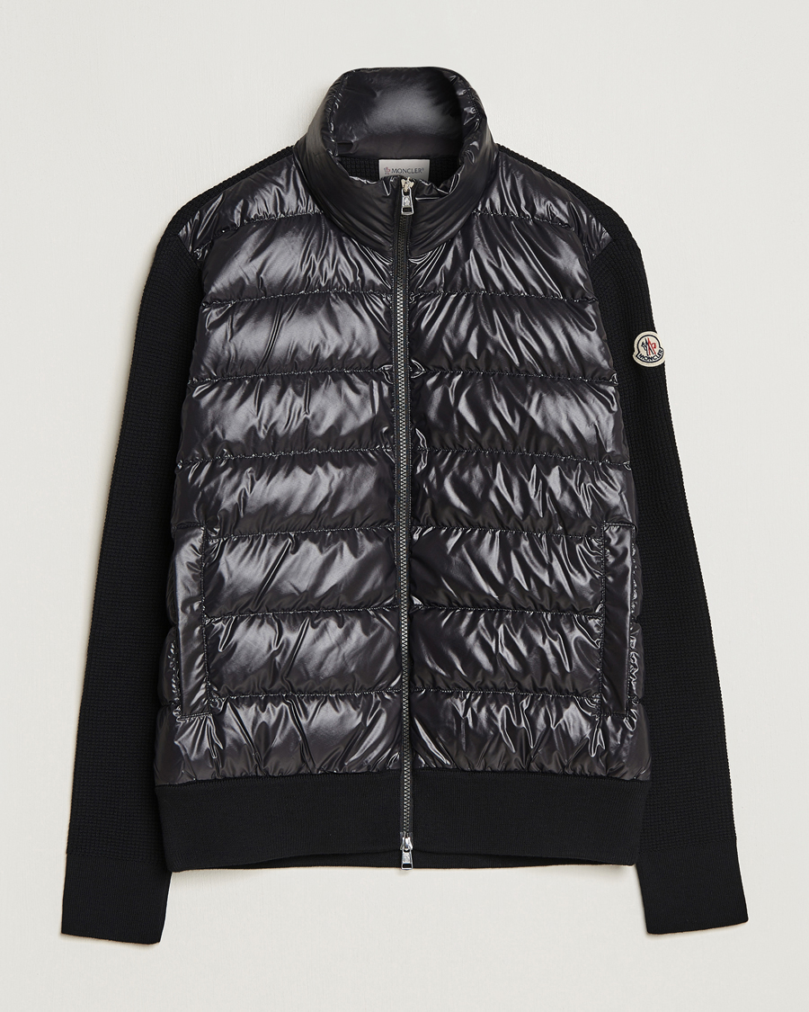 Herre | Trøjer | Moncler | Hybrid Zip Cardigan Black