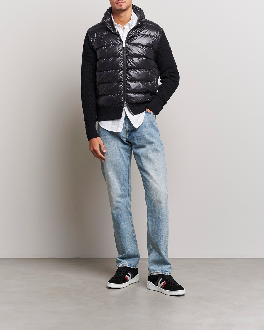 Herre | Trøjer | Moncler | Hybrid Zip Cardigan Black