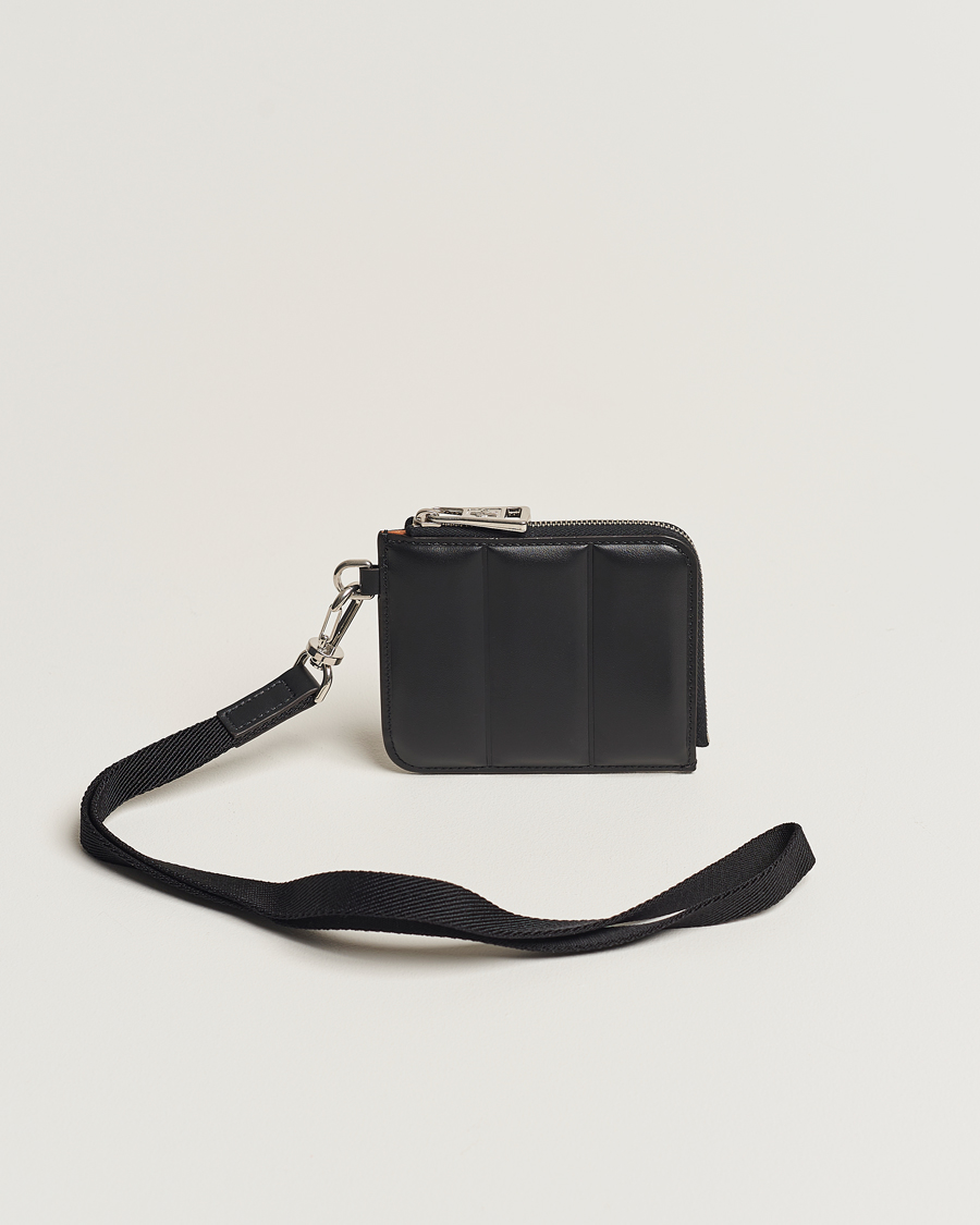 Herre | Moncler Strap Leather Wallet Black | Moncler | Strap Leather Wallet Black