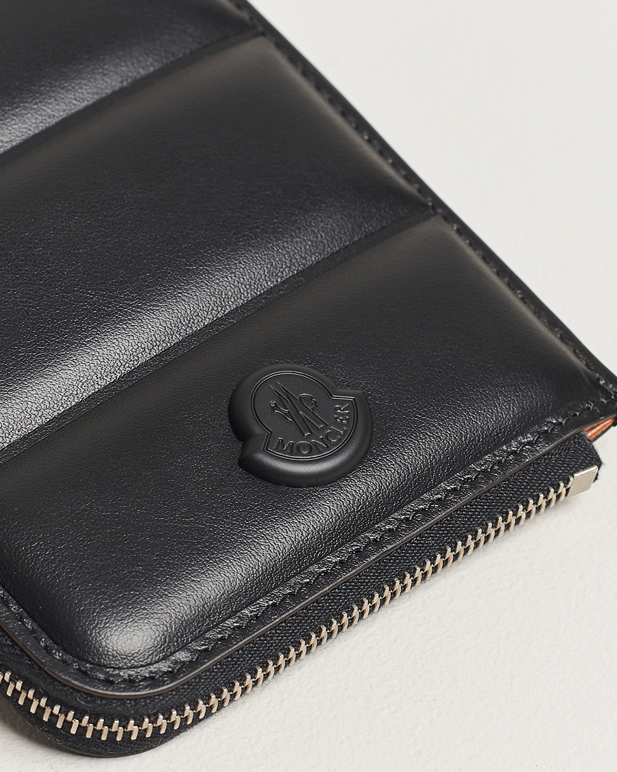 Herre | Moncler Strap Leather Wallet Black | Moncler | Strap Leather Wallet Black
