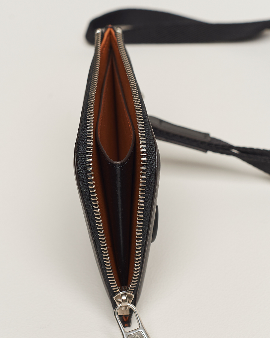Herre | Moncler Strap Leather Wallet Black | Moncler | Strap Leather Wallet Black