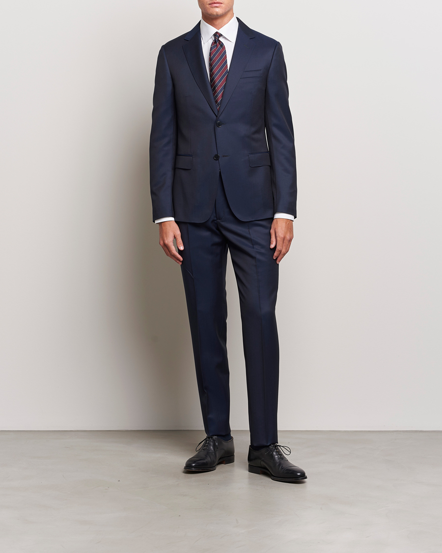Herre | Jakkesæt | Zegna | Tailored Wool Suit Dark Blue