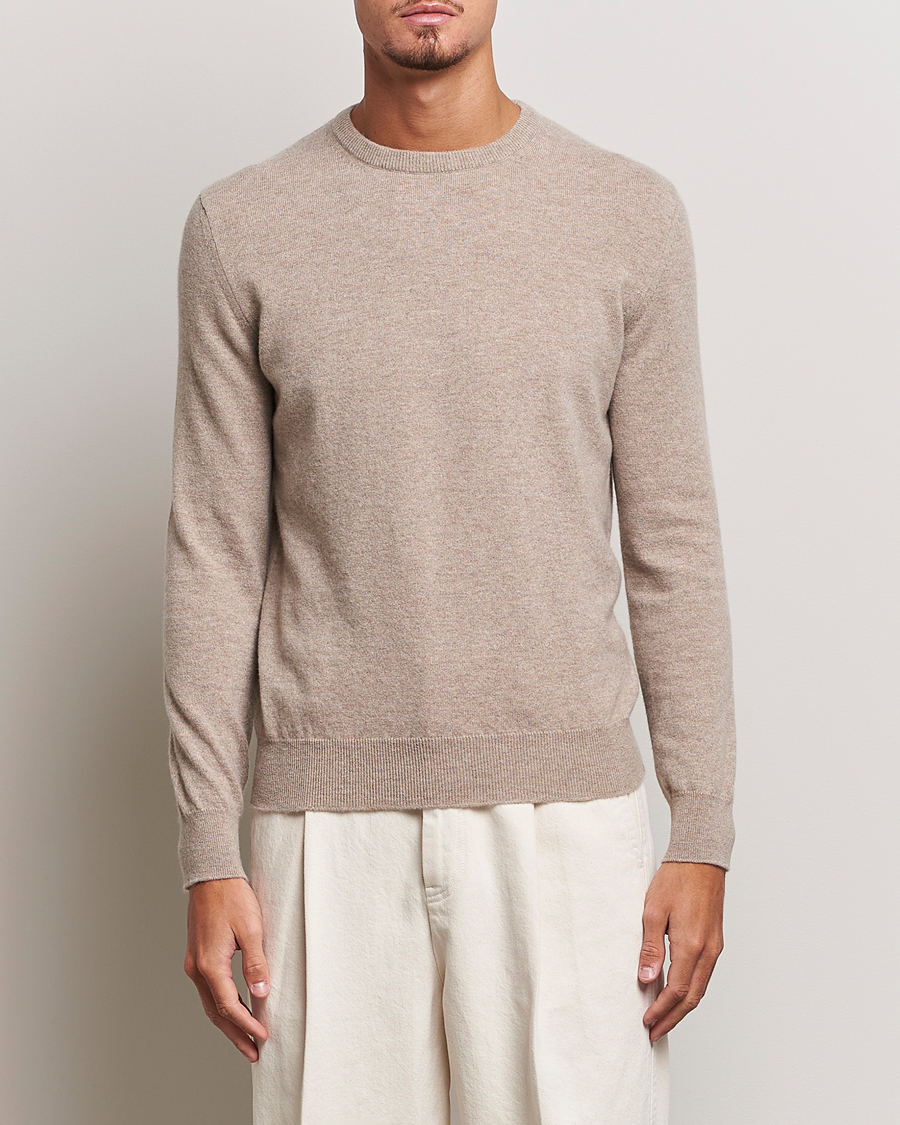 Herre | Zegna | Zegna | Oasi Cashmere Crew Neck Beige