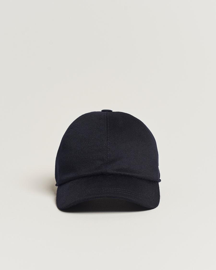 Herre | Zegna Cashmere Baseball Cap Navy | Zegna | Cashmere Baseball Cap Navy