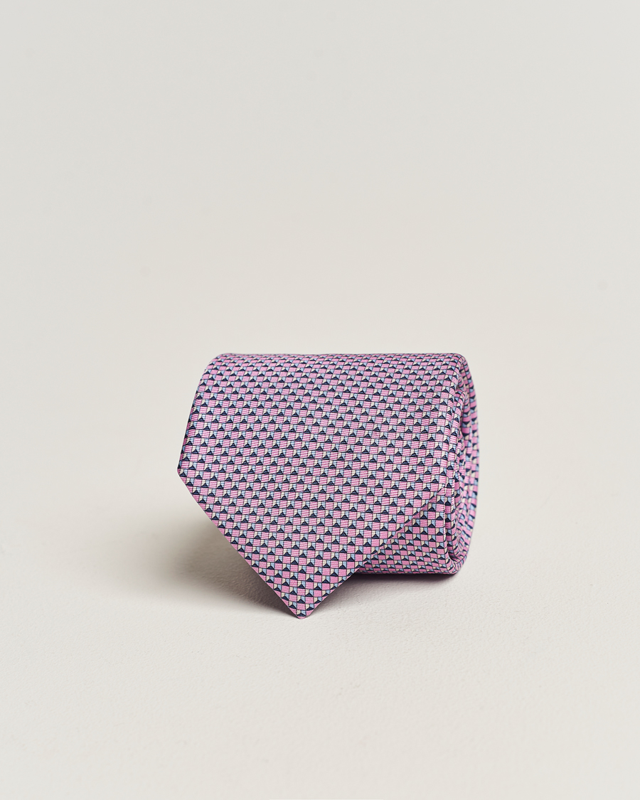 Herre | Zegna Jacquard Silk Tie Pink | Zegna | Jacquard Silk Tie Pink
