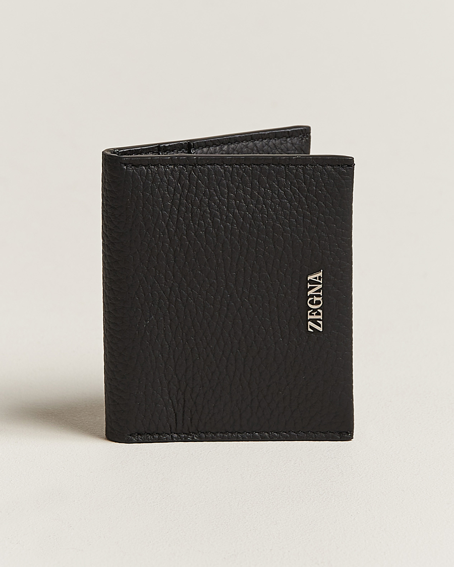 Herre | Zegna Grain Leather Wallet Black | Zegna | Grain Leather Wallet Black