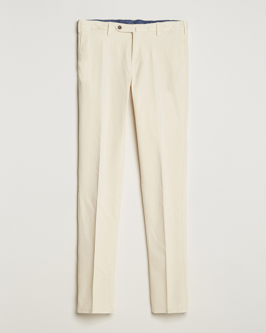 Herre | Bukser | PT01 | Slim Fit Cotton Stretch Chinos Off White